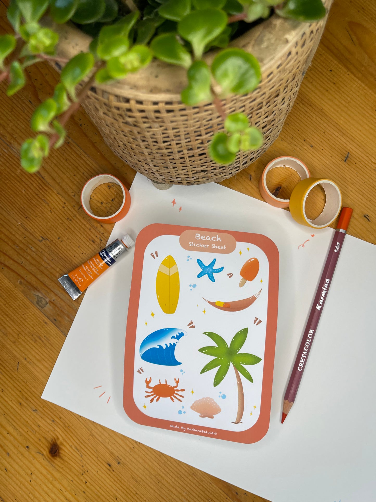 Beach Collection - Beach Sticker Sheet