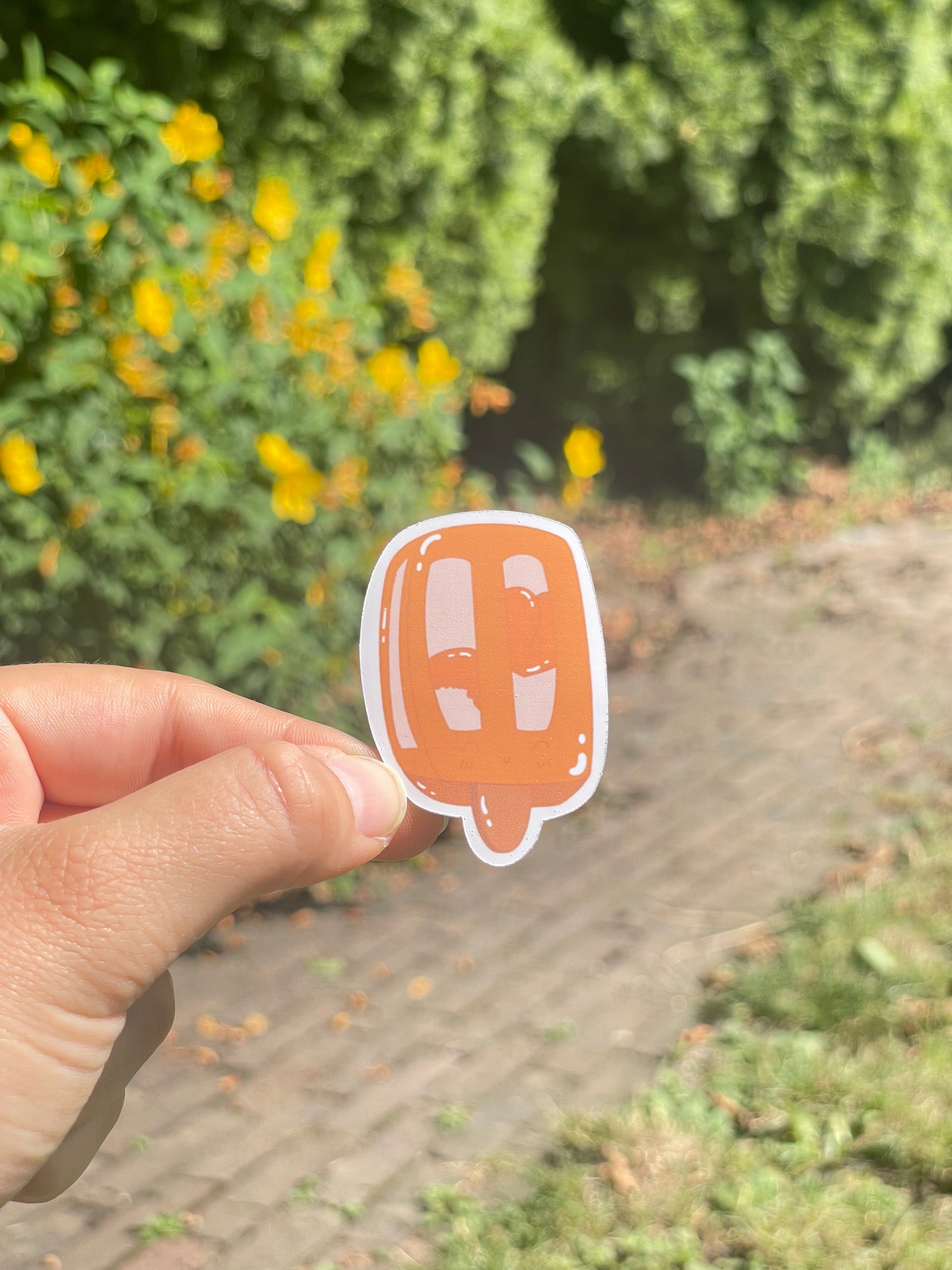 Popsicle Collection - Peach Popsicle Sticker