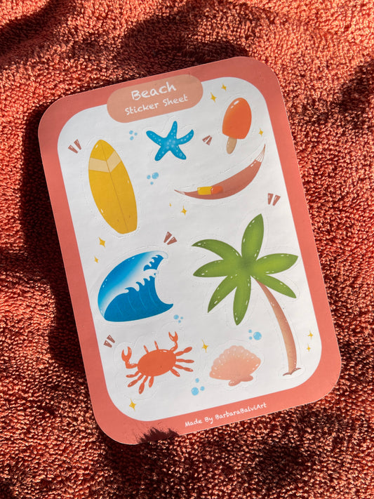 Beach Collection - Beach Sticker Sheet