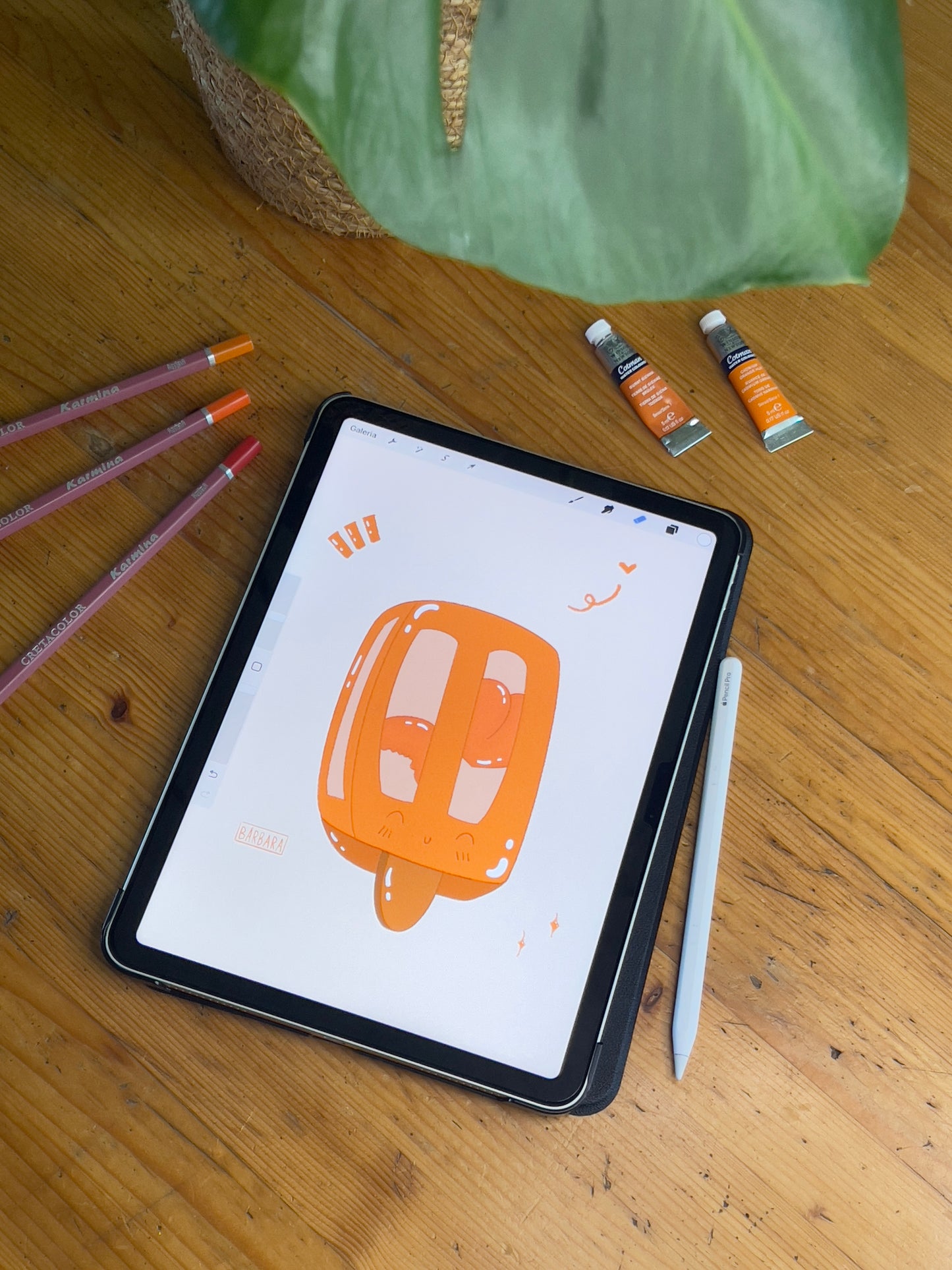 Popsicle Collection - Peach Popsicle Print