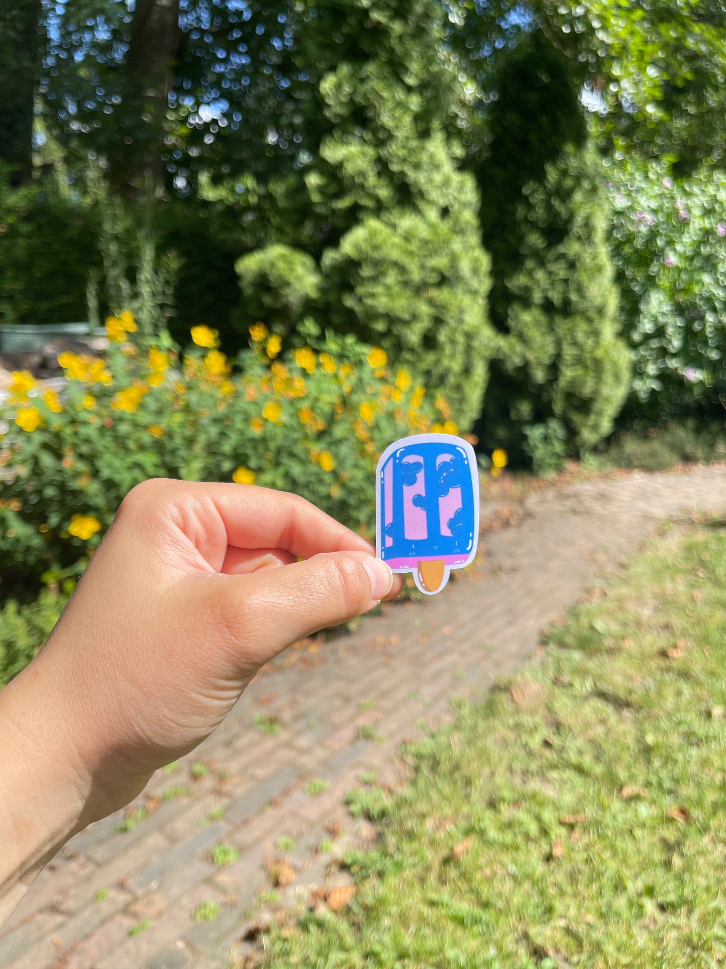 Popsicle Collection - Blueberry Popsicle Sticker
