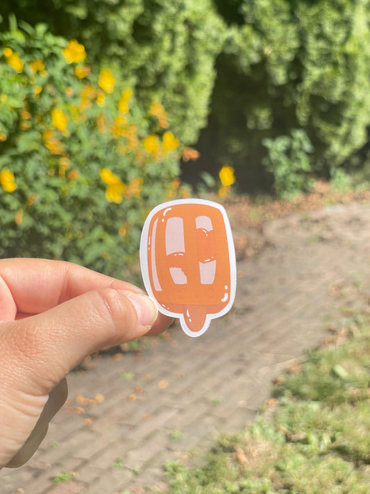 Popsicle Collection - Peach Popsicle Sticker