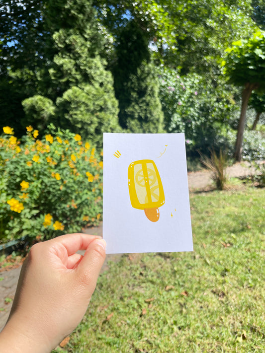 Popsicle Collection - Lemon Popsicle Print